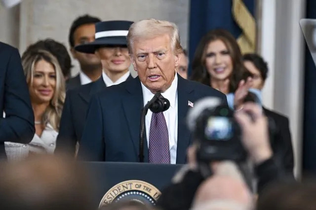 Η ορκωμοσία του Τραμπ The New York Times via AP, Pool Kenny Holston